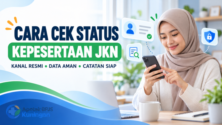 Ilustrasi cara memeriksa status kepesertaan JKN secara mandiri